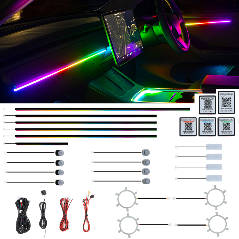 공장 맞춤형 무드등 간편 설치 심포니 유니버설 자동차  - Ambient Led Strip 리뷰 및 가격