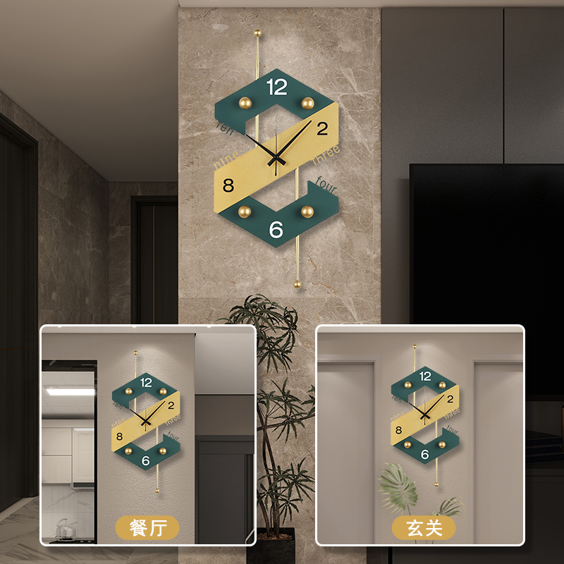 벽시계 거실 가정용 라이트 럭셔리 패션 크리에이티브 고 - Lighting Home Decor Wall Clocks 리뷰 및 가격