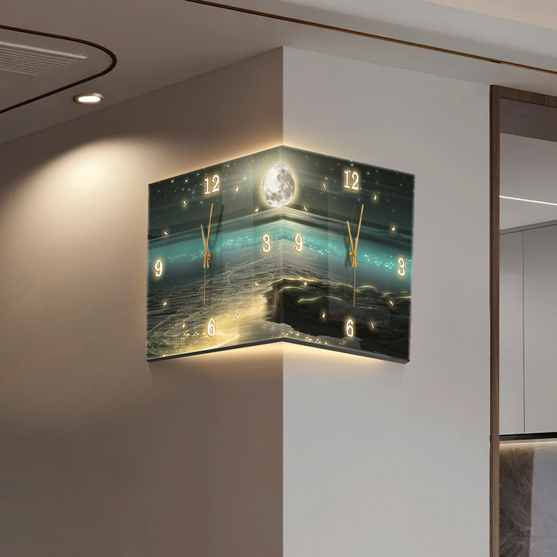 LED 디지털 벽시계 고급 레스토랑 거실 아트 벽화 시 - Lighting Home Decor Wall Clocks 리뷰 및 가격