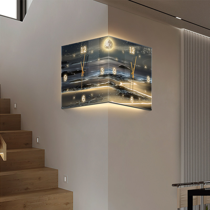 LED 디지털 벽시계 고급 레스토랑 거실 아트 벽화 시 - Lighting Home Decor Wall Clocks 리뷰 및 가격