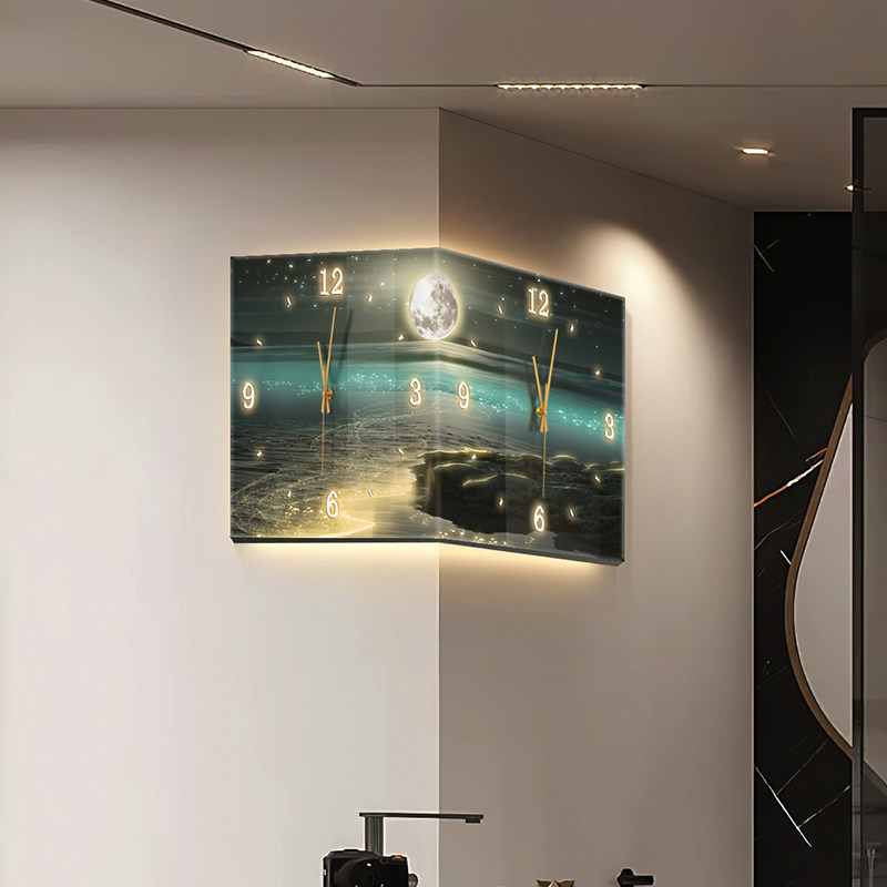 LED 디지털 벽시계 고급 레스토랑 거실 아트 벽화 시 - Lighting Home Decor Wall Clocks 리뷰 및 가격