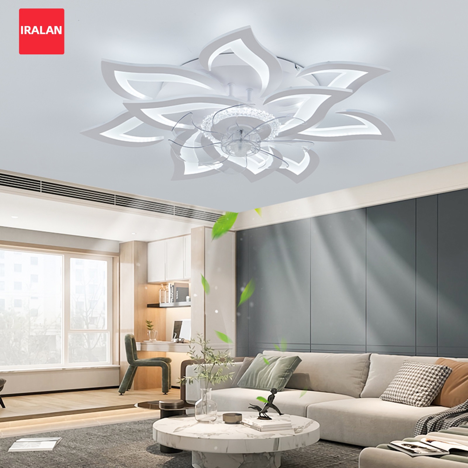 조명이 있는 꽃 모양 천장 선풍기, 북유럽풍 고급 6단 - Decor Lighting Fans 리뷰 및 가격